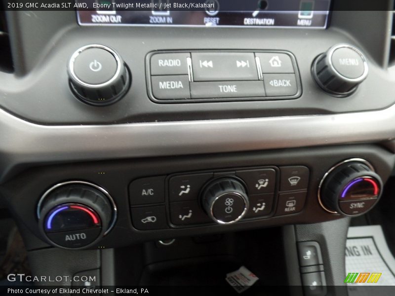 Ebony Twilight Metallic / Jet Black/Kalahari 2019 GMC Acadia SLT AWD