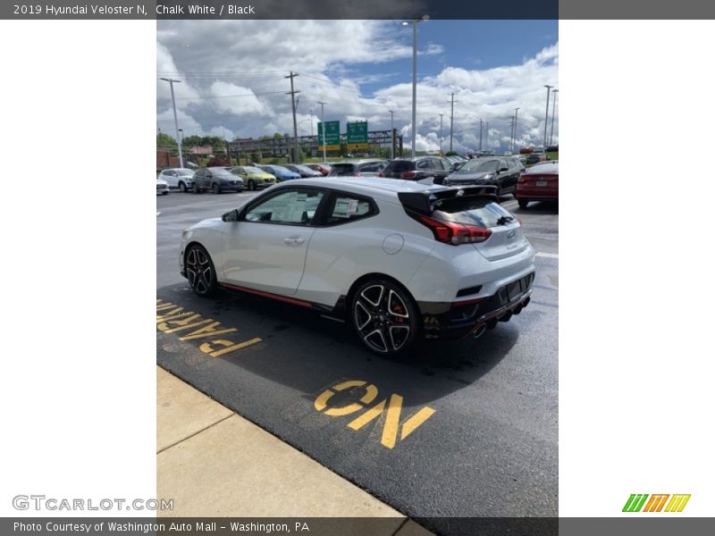 Chalk White / Black 2019 Hyundai Veloster N
