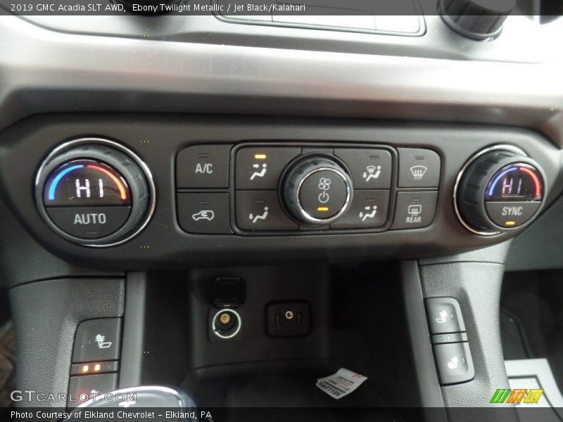 Ebony Twilight Metallic / Jet Black/Kalahari 2019 GMC Acadia SLT AWD