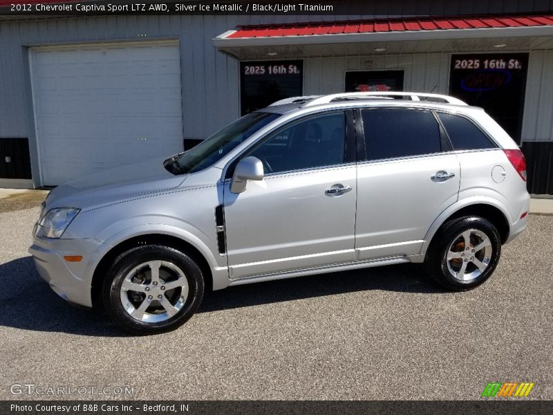 Silver Ice Metallic / Black/Light Titanium 2012 Chevrolet Captiva Sport LTZ AWD