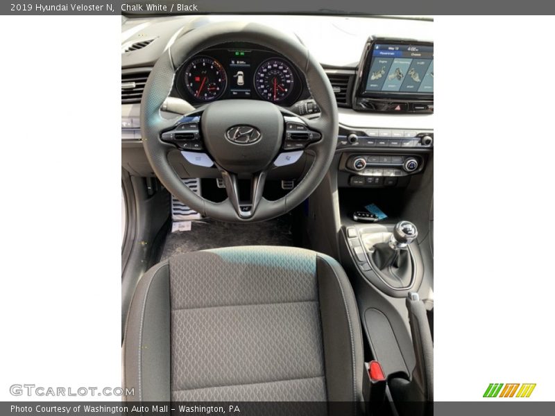 Chalk White / Black 2019 Hyundai Veloster N