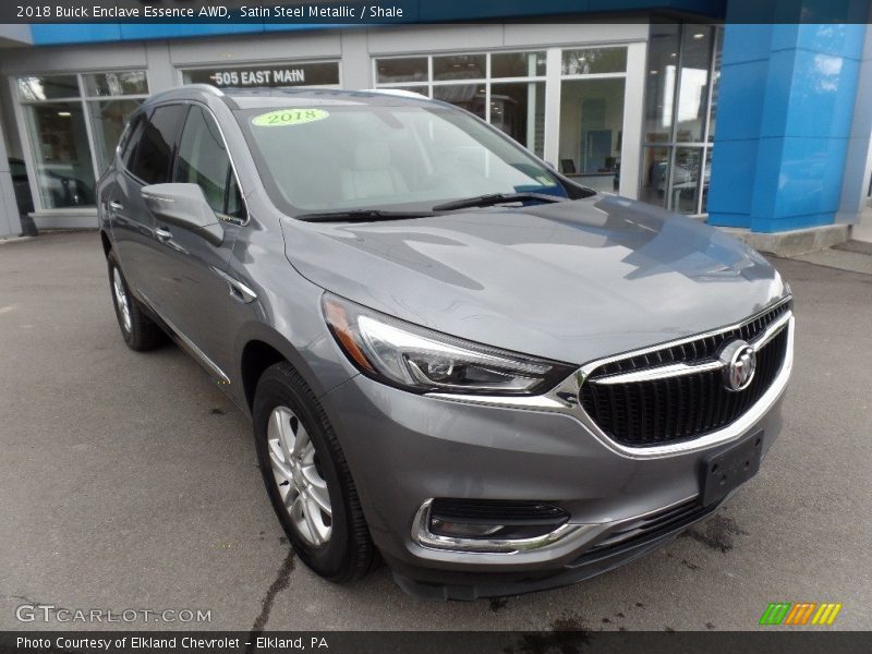 Satin Steel Metallic / Shale 2018 Buick Enclave Essence AWD