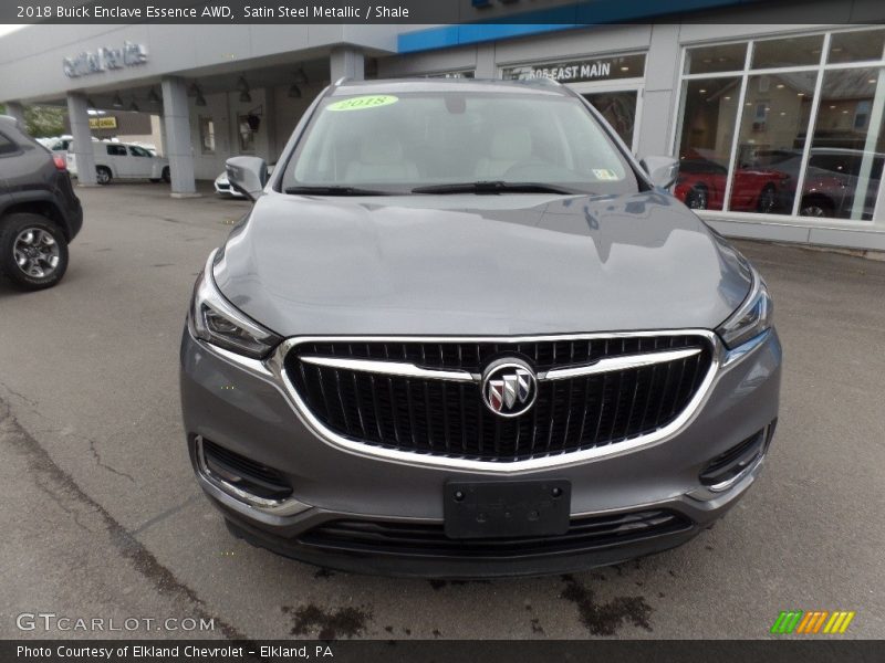 Satin Steel Metallic / Shale 2018 Buick Enclave Essence AWD