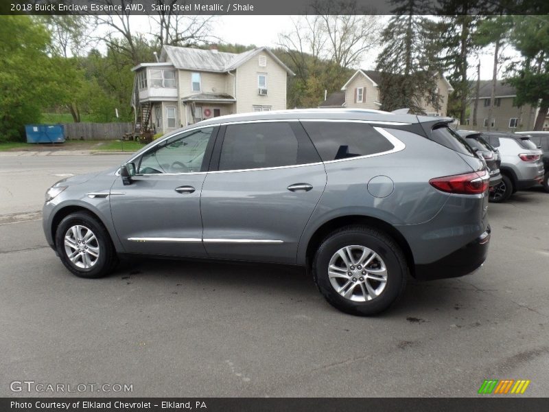 Satin Steel Metallic / Shale 2018 Buick Enclave Essence AWD
