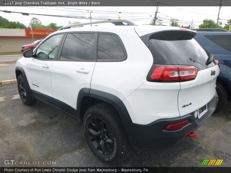 Bright White / Black 2017 Jeep Cherokee Trailhawk 4x4