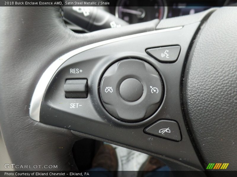 Satin Steel Metallic / Shale 2018 Buick Enclave Essence AWD