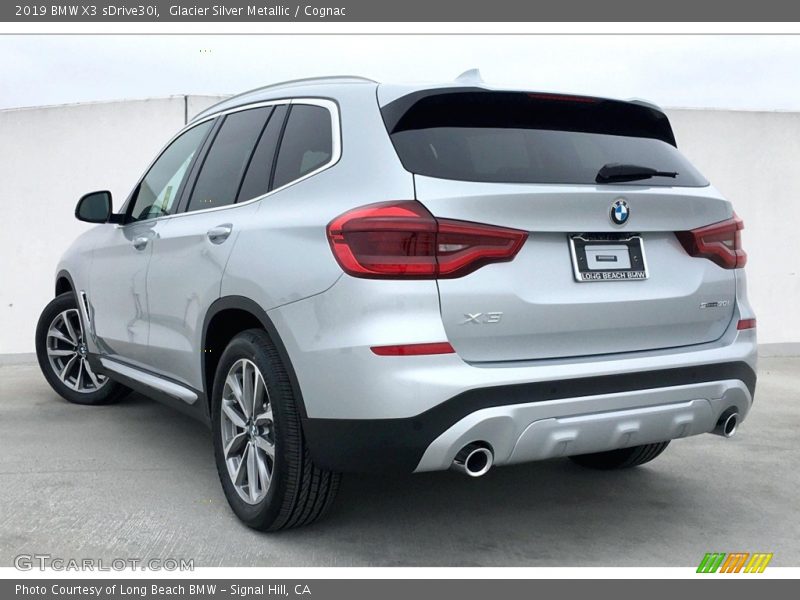 Glacier Silver Metallic / Cognac 2019 BMW X3 sDrive30i