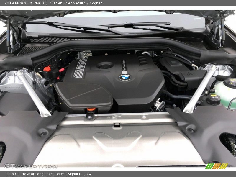 Glacier Silver Metallic / Cognac 2019 BMW X3 sDrive30i