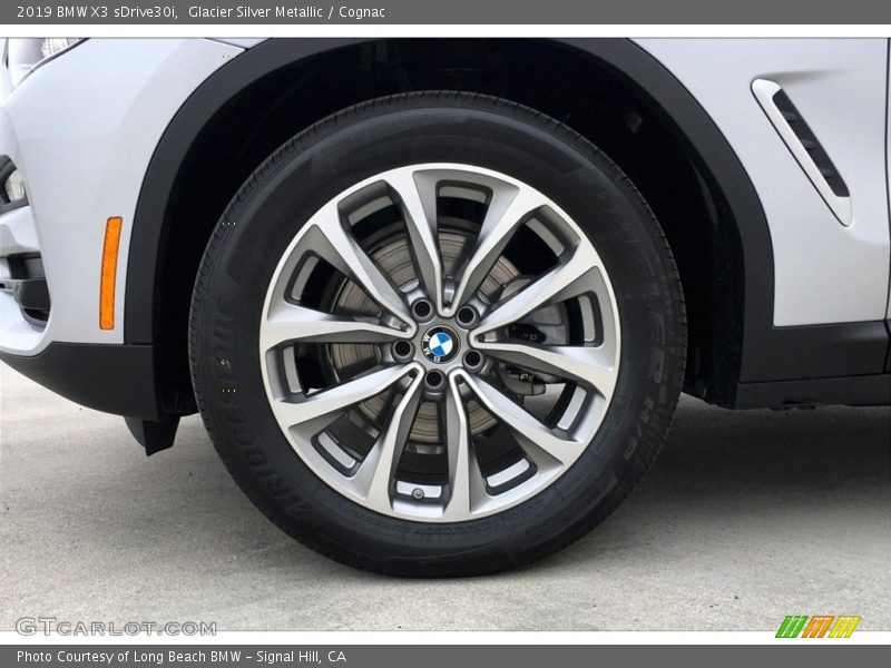 Glacier Silver Metallic / Cognac 2019 BMW X3 sDrive30i
