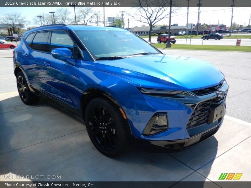 Kinetic Blue Metallic / Jet Black 2019 Chevrolet Blazer RS AWD