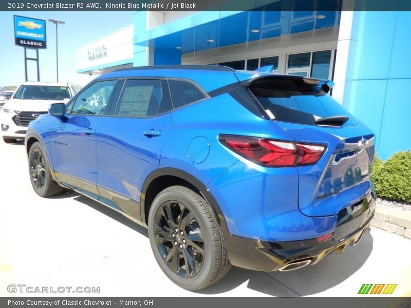 Kinetic Blue Metallic / Jet Black 2019 Chevrolet Blazer RS AWD