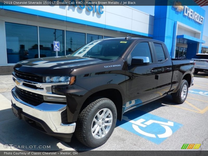 Havana Brown Metallic / Jet Black 2019 Chevrolet Silverado 1500 LT Double Cab 4WD