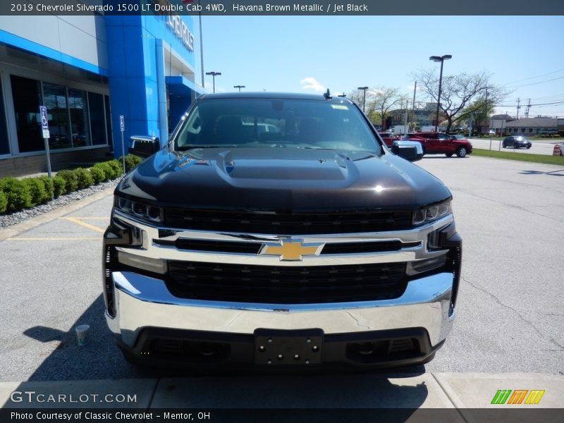 Havana Brown Metallic / Jet Black 2019 Chevrolet Silverado 1500 LT Double Cab 4WD