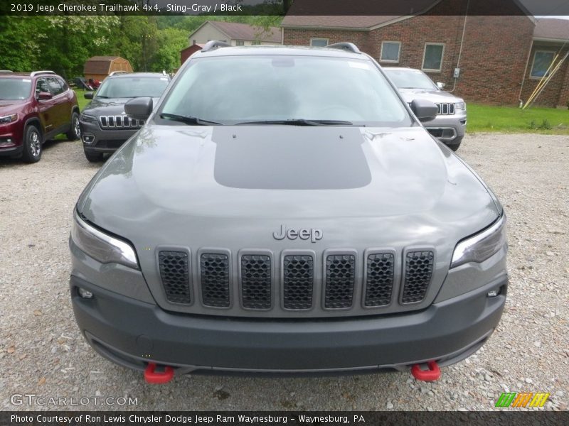 Sting-Gray / Black 2019 Jeep Cherokee Trailhawk 4x4