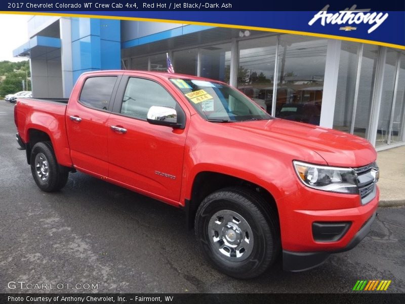 Red Hot / Jet Black/­Dark Ash 2017 Chevrolet Colorado WT Crew Cab 4x4