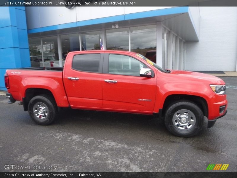Red Hot / Jet Black/­Dark Ash 2017 Chevrolet Colorado WT Crew Cab 4x4