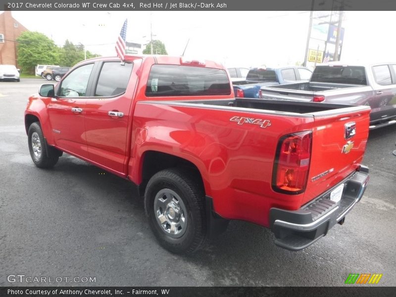 Red Hot / Jet Black/­Dark Ash 2017 Chevrolet Colorado WT Crew Cab 4x4