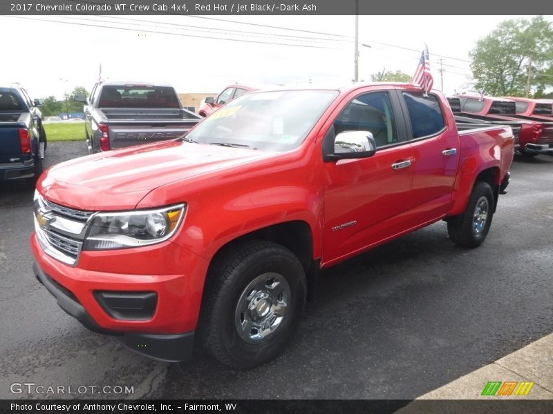 Red Hot / Jet Black/­Dark Ash 2017 Chevrolet Colorado WT Crew Cab 4x4