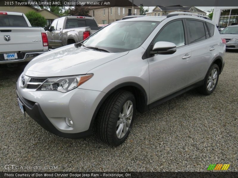 Classic Silver Metallic / Ash 2015 Toyota RAV4 Limited AWD