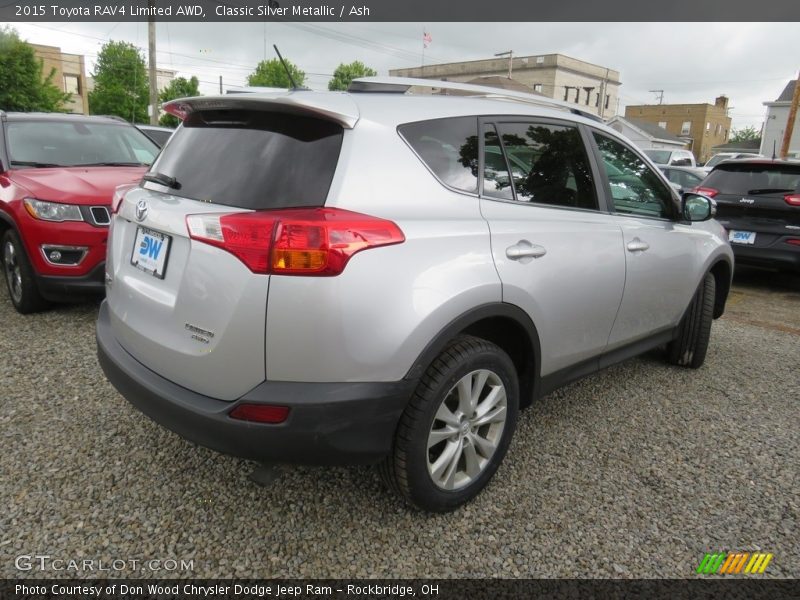 Classic Silver Metallic / Ash 2015 Toyota RAV4 Limited AWD