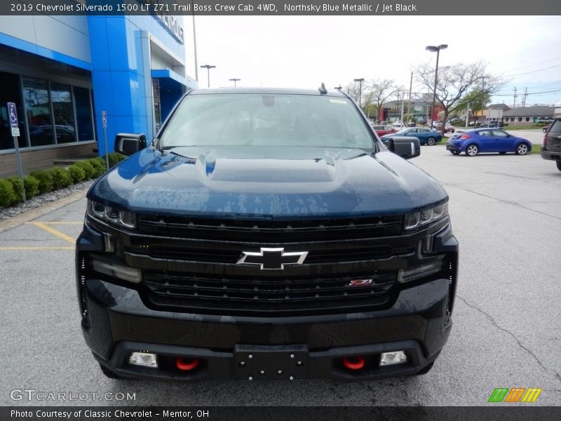 Northsky Blue Metallic / Jet Black 2019 Chevrolet Silverado 1500 LT Z71 Trail Boss Crew Cab 4WD