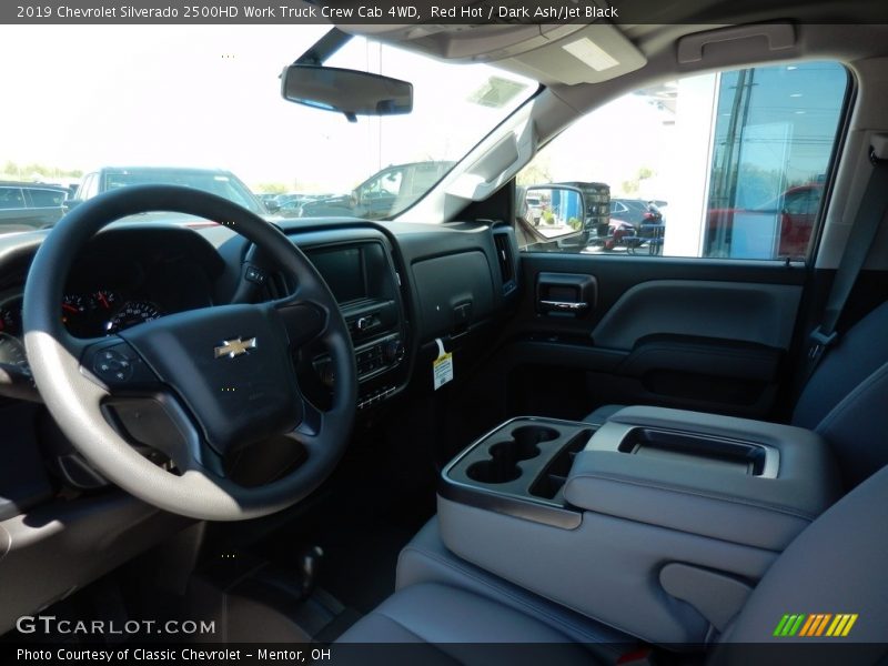 Red Hot / Dark Ash/Jet Black 2019 Chevrolet Silverado 2500HD Work Truck Crew Cab 4WD