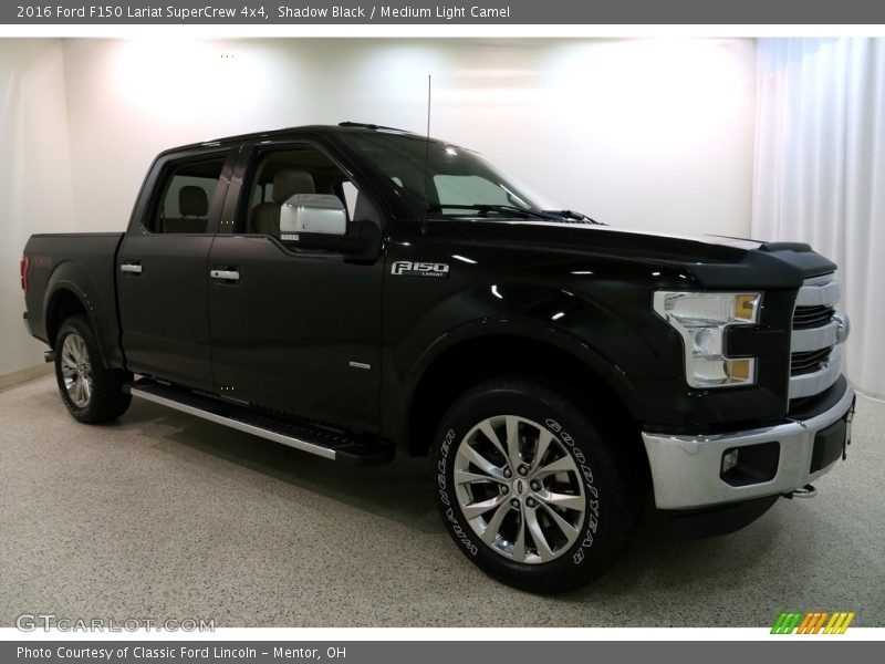 Shadow Black / Medium Light Camel 2016 Ford F150 Lariat SuperCrew 4x4