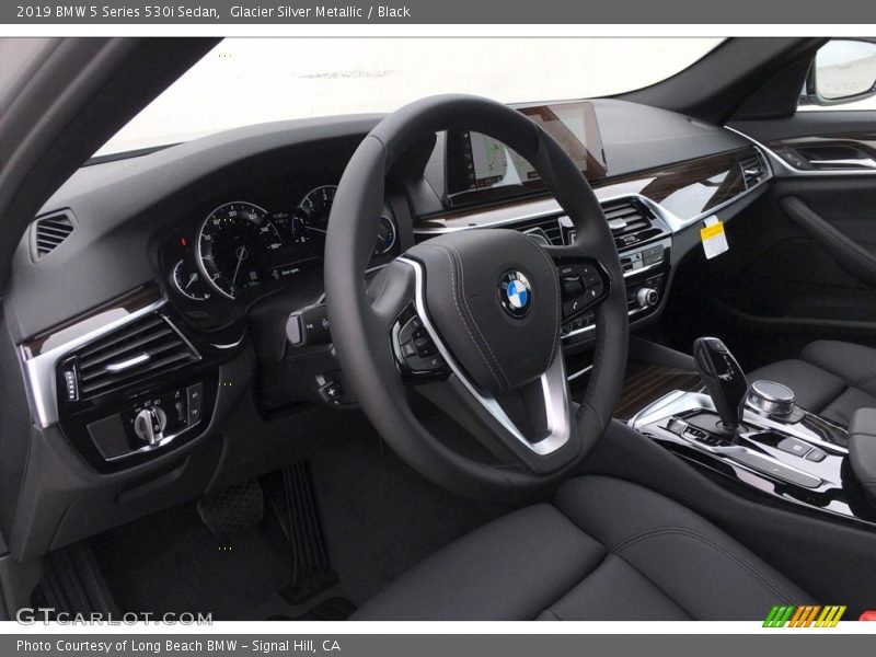 Glacier Silver Metallic / Black 2019 BMW 5 Series 530i Sedan