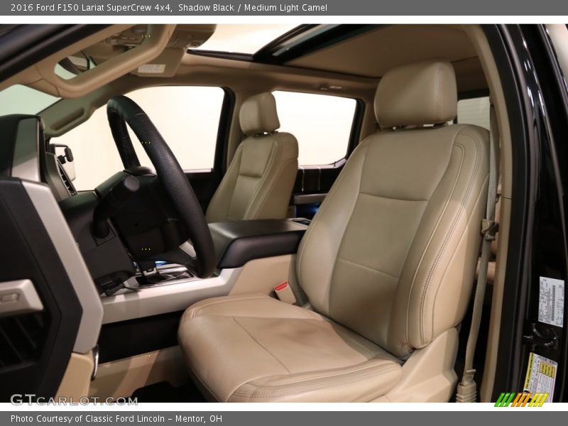 Shadow Black / Medium Light Camel 2016 Ford F150 Lariat SuperCrew 4x4