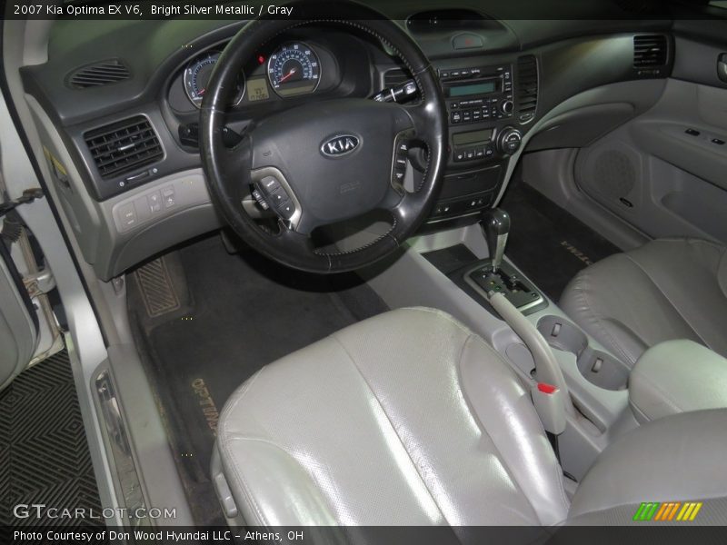 Bright Silver Metallic / Gray 2007 Kia Optima EX V6