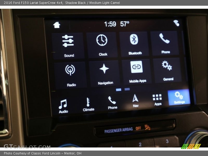 Shadow Black / Medium Light Camel 2016 Ford F150 Lariat SuperCrew 4x4