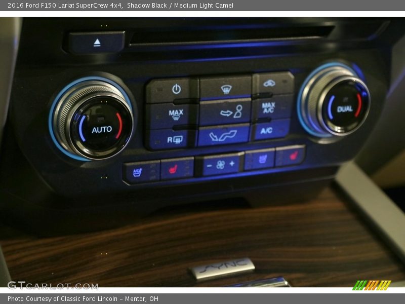 Shadow Black / Medium Light Camel 2016 Ford F150 Lariat SuperCrew 4x4