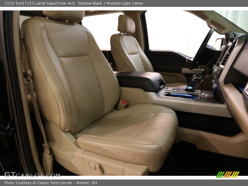 Shadow Black / Medium Light Camel 2016 Ford F150 Lariat SuperCrew 4x4