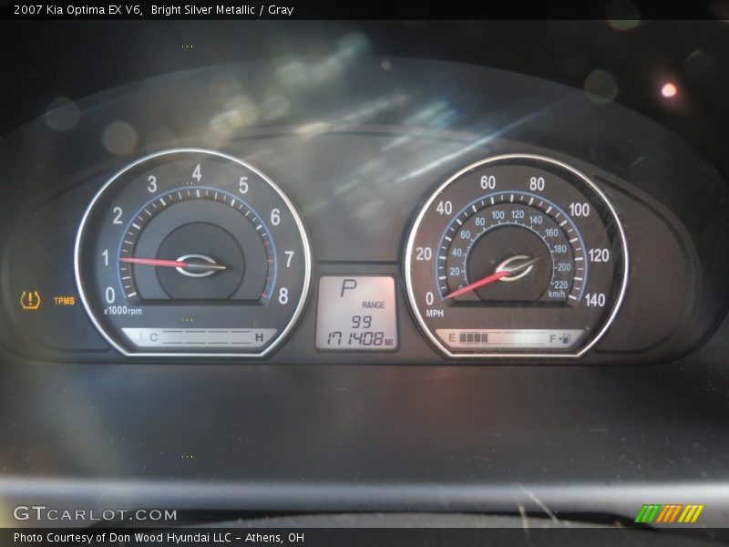 Bright Silver Metallic / Gray 2007 Kia Optima EX V6