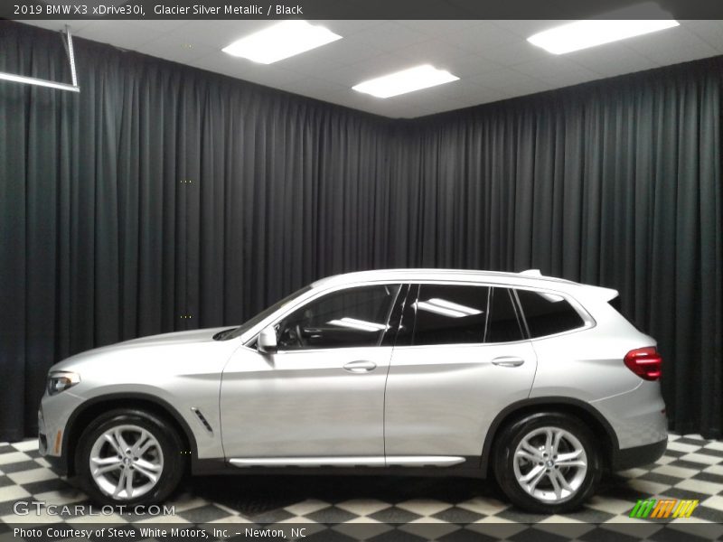 Glacier Silver Metallic / Black 2019 BMW X3 xDrive30i