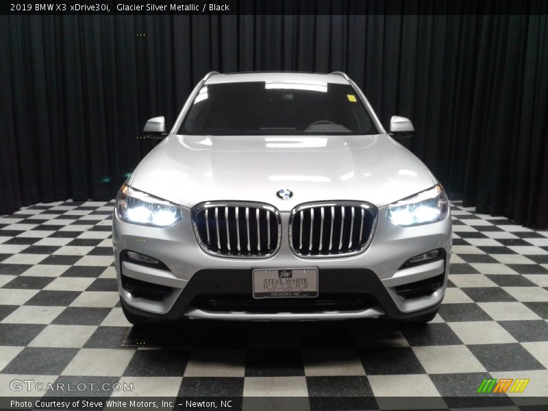 Glacier Silver Metallic / Black 2019 BMW X3 xDrive30i