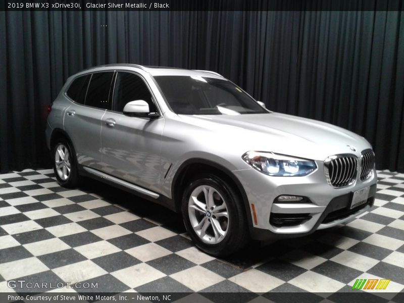 Glacier Silver Metallic / Black 2019 BMW X3 xDrive30i