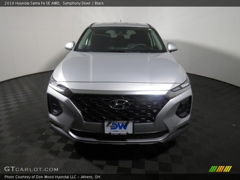 Symphony Silver / Black 2019 Hyundai Santa Fe SE AWD