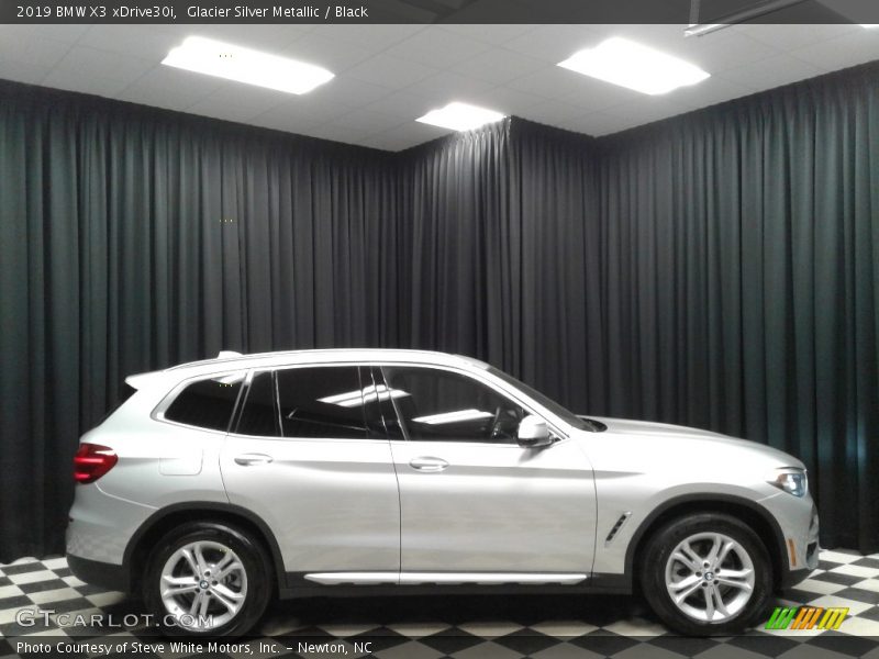 Glacier Silver Metallic / Black 2019 BMW X3 xDrive30i