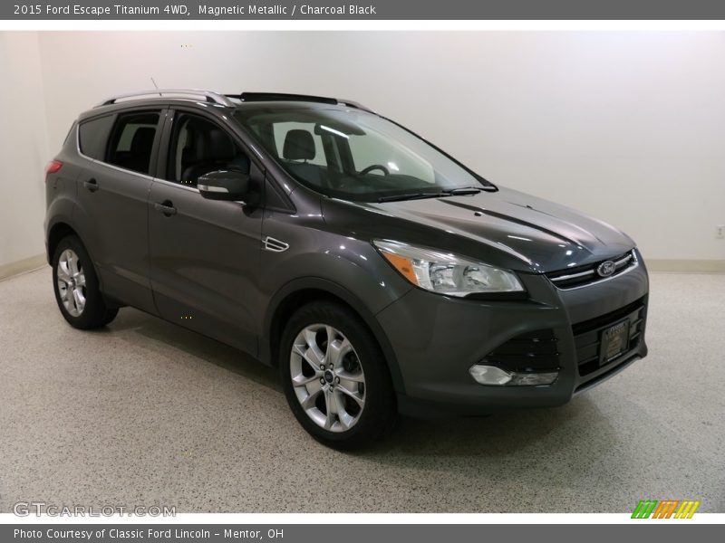 Magnetic Metallic / Charcoal Black 2015 Ford Escape Titanium 4WD
