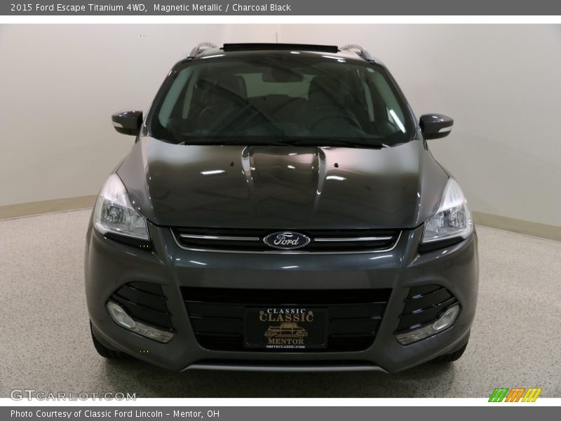 Magnetic Metallic / Charcoal Black 2015 Ford Escape Titanium 4WD