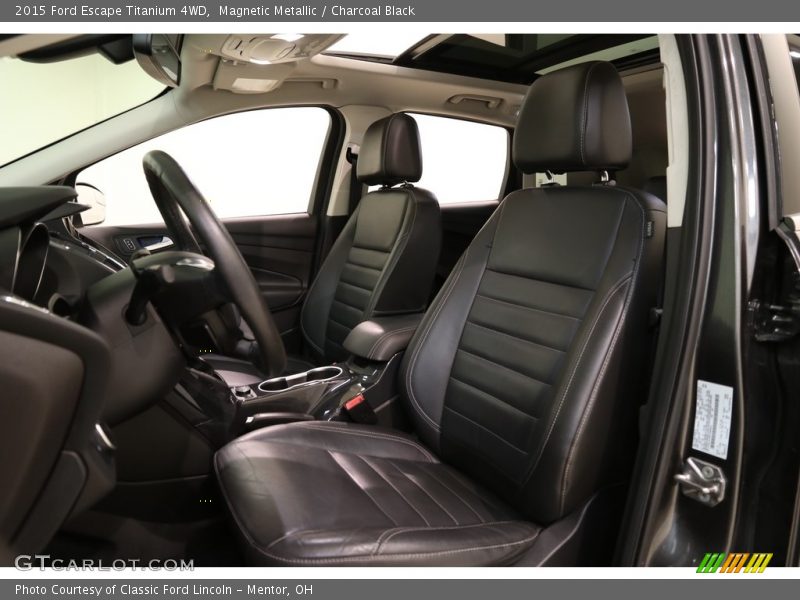 Magnetic Metallic / Charcoal Black 2015 Ford Escape Titanium 4WD