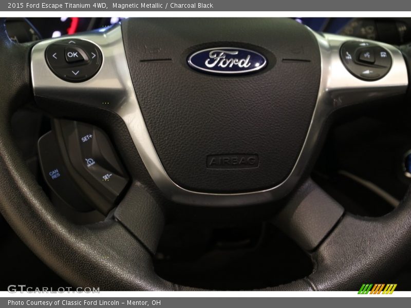 Magnetic Metallic / Charcoal Black 2015 Ford Escape Titanium 4WD