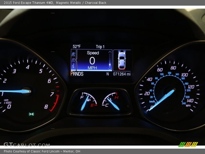 Magnetic Metallic / Charcoal Black 2015 Ford Escape Titanium 4WD