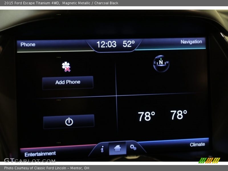 Magnetic Metallic / Charcoal Black 2015 Ford Escape Titanium 4WD