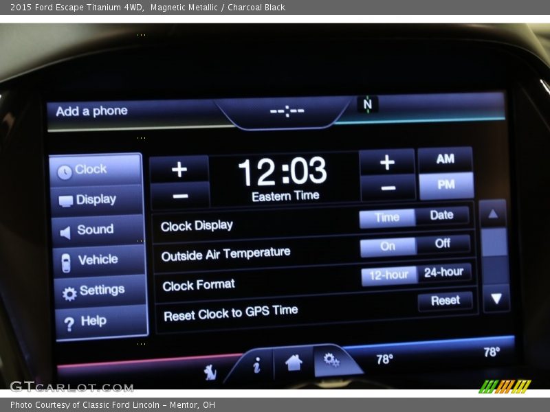 Magnetic Metallic / Charcoal Black 2015 Ford Escape Titanium 4WD