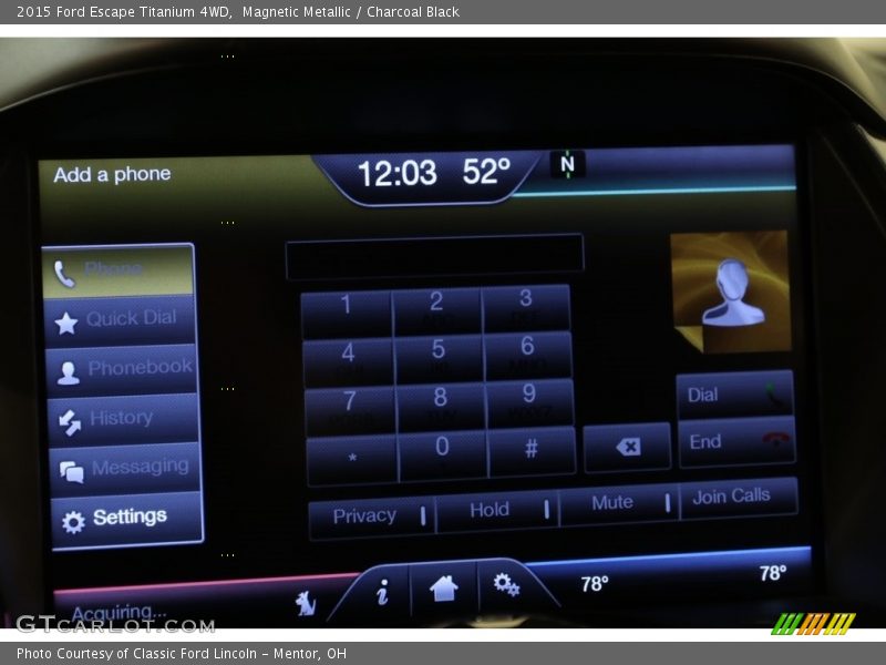 Magnetic Metallic / Charcoal Black 2015 Ford Escape Titanium 4WD