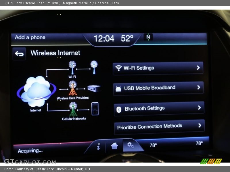 Magnetic Metallic / Charcoal Black 2015 Ford Escape Titanium 4WD