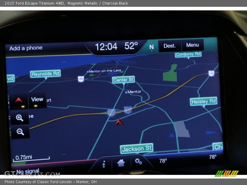 Magnetic Metallic / Charcoal Black 2015 Ford Escape Titanium 4WD