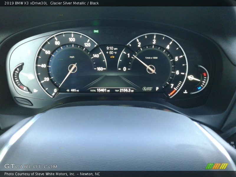 Glacier Silver Metallic / Black 2019 BMW X3 xDrive30i